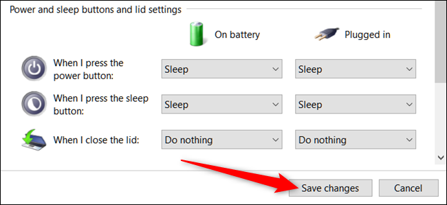 windows 10 not sleeping when lid closed