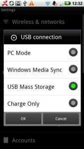 Then connect the Android smartphone to your PC.