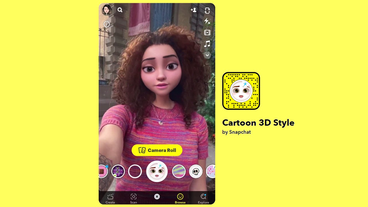 How to Use Disney Style Cartoon Filter on Snapchat | Works On iOS and ...